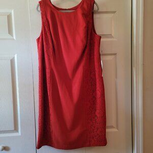 Red Adrianna Papell Woman Dress
